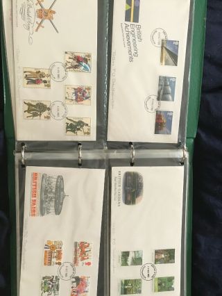 Gb First Day Cover Album With 60,  Fdc Sort.