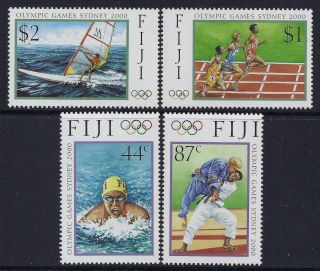 2000 Fiji Olympic Games Sydney Set Of 4 Fine Mnh/muh