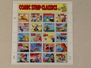 Comic Strip Classics Sheet Of 20 32¢ Stamps Scott 3000 Vf Nh - Stuart Katz