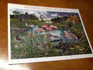 Scott 4099 – 2006 39c Nature Of America: Southern Florida Wetland - Sheet Of 10