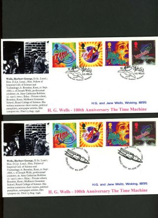 1995 Science Fiction Hg Wells Stamp Searchers Fdc 