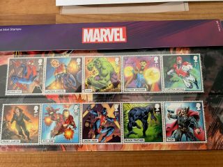 Royal Mail Marvel Stamps 2019 - Marvel Presentation Pack Limited Edition -