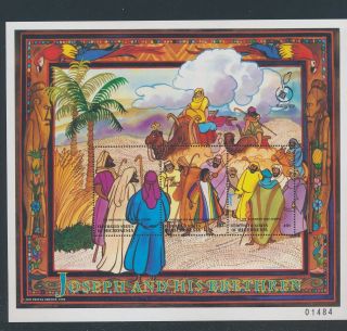 Xb68153 Micronesia Joseph & Brothers Bible Stories Xxl Sheet Mnh