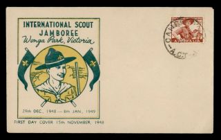 Dr Who 1949 Australia International Boy Scout Jamboree Fdc C128943