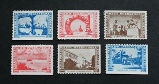 Usa - 1935 Scarce California Pacific Int.  Exposition Set Mh Rr