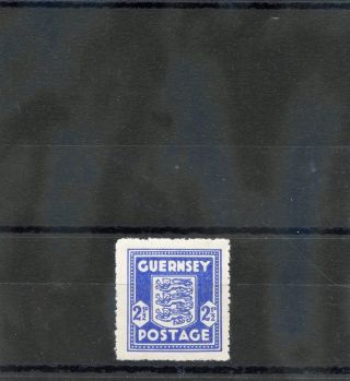 Guernsey Sc N3 (mi 3a) Vf Nh 1944 21/2d Dark Ultramarine $45