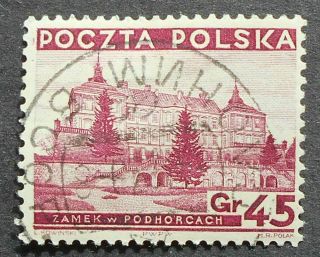 Poland 1939 45 Gr Stamp W/ Cancellation Of Belarus,  P64