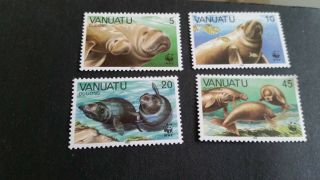 Vanuatu 1988 Sg 492 - 495 Endangered Species Mnh