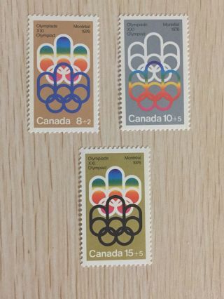 3 Canada Postage Stamps B1 - 3 1976 Montreal Olympics Mnh