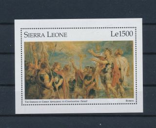 Lk89521 Sierra Leone Peter Paul Rubens Paintings Good Sheet Mnh