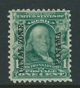 Bigjake: Canal Zone,  4,  1 Cent Franklin With Overprint