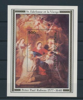Lk89481 Niger Peter Paul Rubens Paintings Good Sheet Mnh