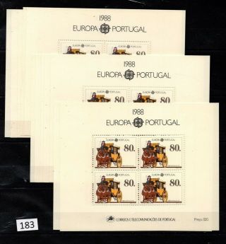 12x Portugal 1988 - Mnh - Europa Cept - Horse -