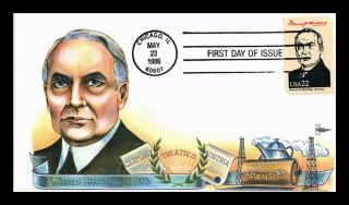 Dr Jim Stamps Us President Warren G Harding Gill Craft First Day Cover Chicago