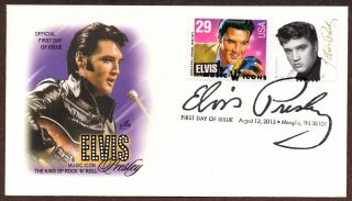 2015 Elvis Presley Stamp - Art Craft Combo Cachet First Day Cancel