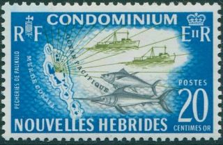 Hebrides French 1963 Sgf114 20c Fishing Mnh