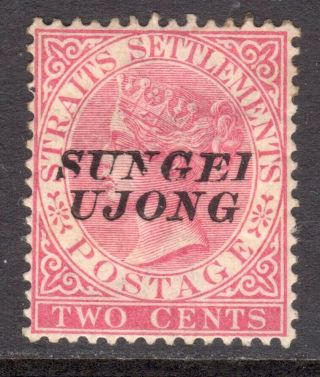 Malaya Sungei Ujong 1885 - 90 Type 23 Opt On 2c Pale Rose M,  Sg 38 Cat £60