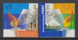 Australia - 2000,  Transfer Of Olympic Flag,  Sydney Set - Mnh - Sg 2025/6