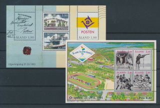 Lk66737 Aland Sports Postal Service Sheets Mnh