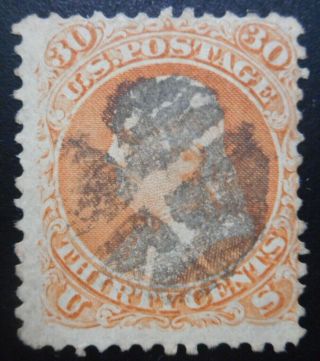 U.  S.  Stamps:scott 71,  30c,  Orange,  The Regular Issue,  Series Of 1861 - 1862