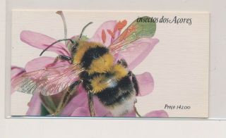 Lk71845 Portugal Azores Insects Bugs Flora Butterflies Fine Booklet Mnh