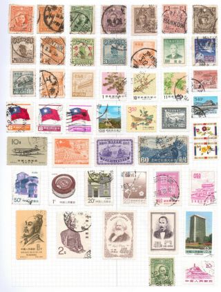 China Album Page Of Mint/used Stamps (m502)