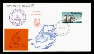Dr Who 1976 Zealand Bounty Island Antarctic Penguin Label/cachet E54470