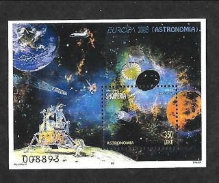 Albania Sc 2884 Nh Issue Of 2009 - Souvenir Sheet - Europa - Space