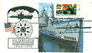 Uss Pampanito Ss - 383 San Francisco Museum Submarine Photo Pictorial 50th Anniv.