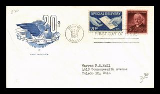 Dr Jim Stamps Us 20c Special Delivery Dual Franked Fdc House Of Farnum Cover