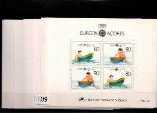 // 15x Portugal - Mnh - Europa Cept 1989 - Children - Art - Boats