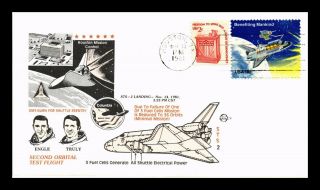 Dr Jim Stamps Us Second Orbital Test Flight Space Shuttle Columbia Event Cover