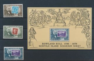 Lk69422 Norfolk Island Sir Rowland Hill Fine Lot Mnh