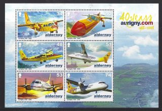 Alderney 2008 25th Anniversary Of Aurigny Air Services Unmounted,  Mnh