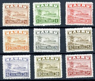 Nauru Gv 1924 Definitives To 1/ - Mm