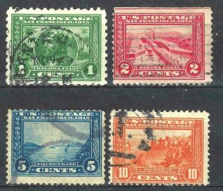 397 - 400a Us Panama Pacific Expo Set Of 4 - - N/g - Fine