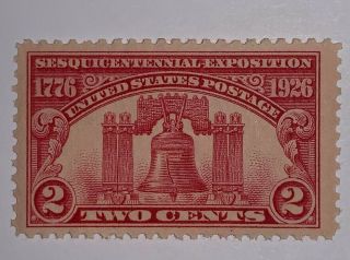 Travelstamps: 1926 - 27 Us Stamps Scott 627 Liberty Bell,  Og,  Mnh,  2 Cents