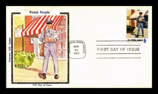 Dr Jim Stamps Us City Mailman Postal People Colorano Silk Fdc Cover