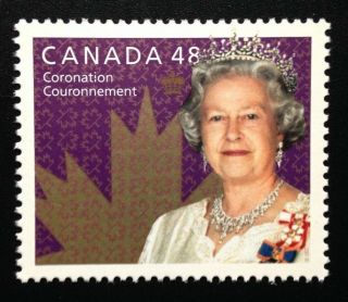 Canada 1987 Mnh,  50th Anniversary Coronation Of Queen Elizabeth Ii Stamp 2003