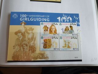 Maldive Islands 2010 Sg Ms4261 Cent Of Girl Guiding Mnh