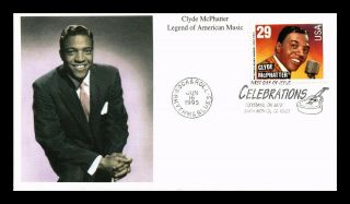 Dr Jim Stamps Us Clyde Mcphatter American Music Legend First Day Cover Mystic