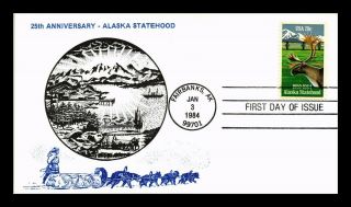Dr Jim Stamps Us Alaska Statehood First Day Cover Fairbanks Kmc Venture