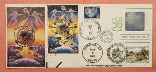 1992 Russia Apollo - Soyuz Joint Issue Fdc 2634a Holographic Stationery