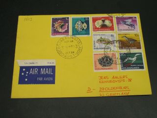 Cocos Islands 1970s Airmail Cover To Germany 1513