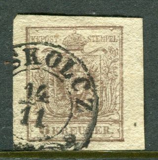 Austria; 1850 Early Classic Imperf Issue 6k.  Use Value,  Fine Postmark