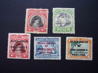 Niue 1935 Silver Jubilee Stamps (lot 911)