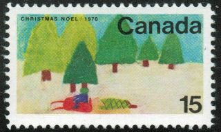Canada Sc 530 Design By School Children: Snowmobile & Trees,  - Nh