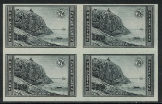 Scott 762 - Ngai Block Of 4 - 7c Acadia,  Farley - Mnh 1935 - Stamps