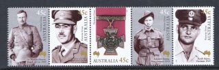 Australia 2000 Victoria Cross Centenary - Mnh Strip - Cat £3.  50 - (49)