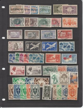 French Colonies 135 Stamps All Different Mixed See Scans